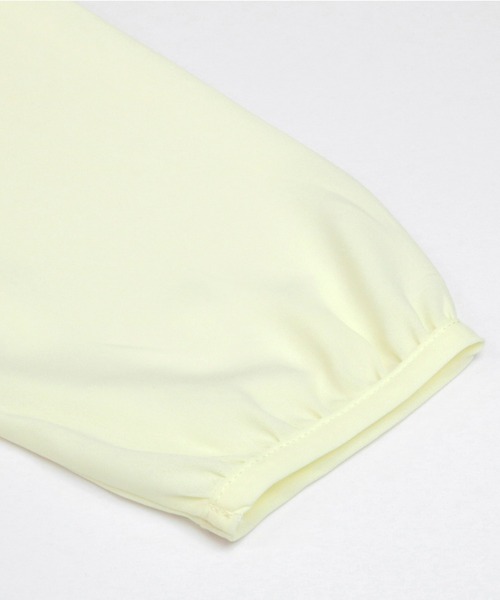 TOKYO SHIRTS（トウキョウシャツ）の「ゴールドバー付きフリル長袖ブラウス（シャツ/ブラウス・レディース・ネイビー/アイボリー・M/L）」の10枚目の写真