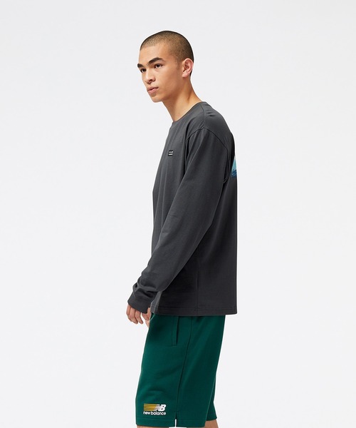 NEW BALANCE(ニューバランス)の「NB AT ロングスリーブTシャツ(Tシャツ/カットソー・メンズ・ブラック系その他/グリーン・XX-LARGE/X-LARGE/LARGE/SMALL/MEDIUM)」の3枚目の写真