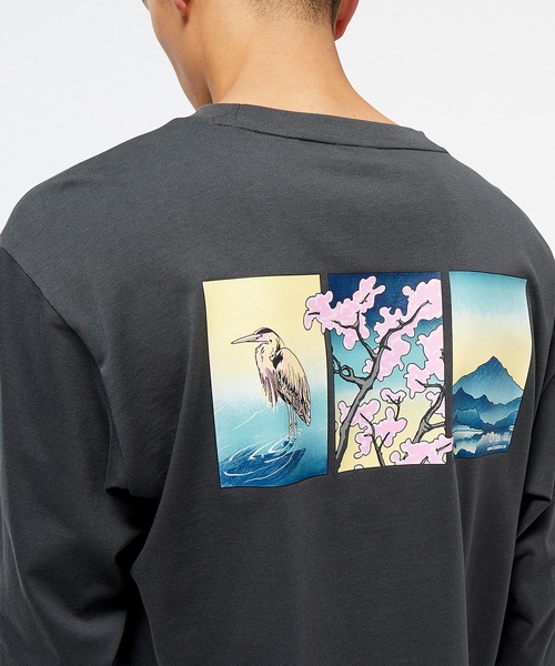 NEW BALANCE(ニューバランス)の「NB AT ロングスリーブTシャツ(Tシャツ/カットソー・メンズ・ブラック系その他/グリーン・XX-LARGE/X-LARGE/LARGE/SMALL/MEDIUM)」の5枚目の写真