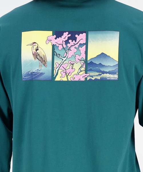 NEW BALANCE(ニューバランス)の「NB AT ロングスリーブTシャツ(Tシャツ/カットソー・メンズ・ブラック系その他/グリーン・XX-LARGE/X-LARGE/LARGE/SMALL/MEDIUM)」の8枚目の写真