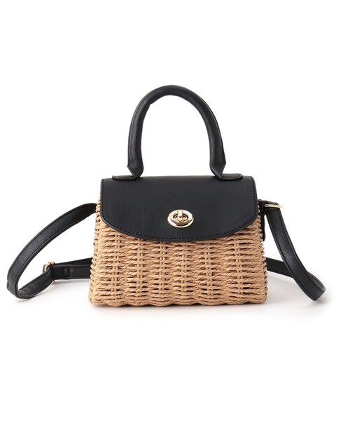 grove（グローブ）の「◆ヒネリフラップペーパーミニショルダー（ショルダーバッグ・レディース・レモンイエロー/ダークオレンジ/ブラック/オフホワイト/グリーン・00）」の15枚目の写真