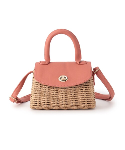 grove（グローブ）の「◆ヒネリフラップペーパーミニショルダー（ショルダーバッグ・レディース・レモンイエロー/ダークオレンジ/ブラック/オフホワイト/グリーン・00）」の19枚目の写真