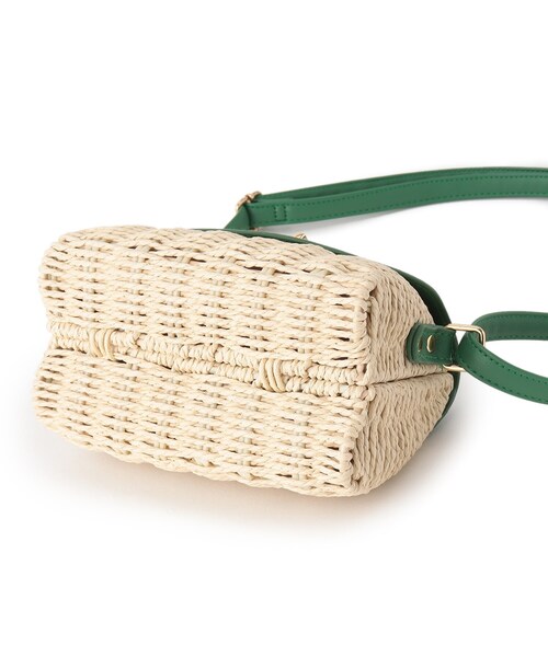 grove（グローブ）の「◆ヒネリフラップペーパーミニショルダー（ショルダーバッグ・レディース・レモンイエロー/ダークオレンジ/ブラック/オフホワイト/グリーン・00）」の8枚目の写真