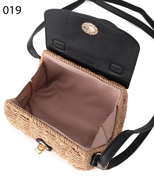 grove（グローブ）の「◆ヒネリフラップペーパーミニショルダー（ショルダーバッグ・レディース・レモンイエロー/ダークオレンジ/ブラック/オフホワイト/グリーン・00）」の20枚目の写真