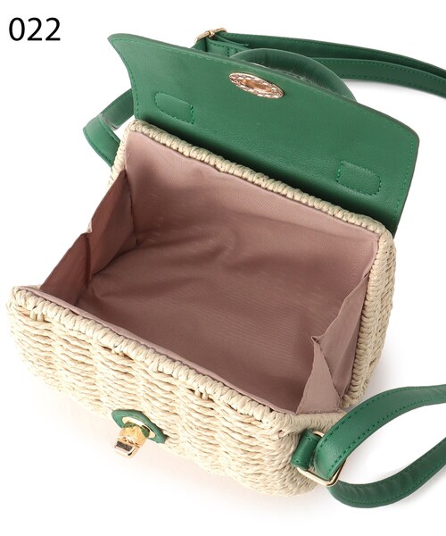 grove（グローブ）の「◆ヒネリフラップペーパーミニショルダー（ショルダーバッグ・レディース・レモンイエロー/ダークオレンジ/ブラック/オフホワイト/グリーン・00）」の11枚目の写真