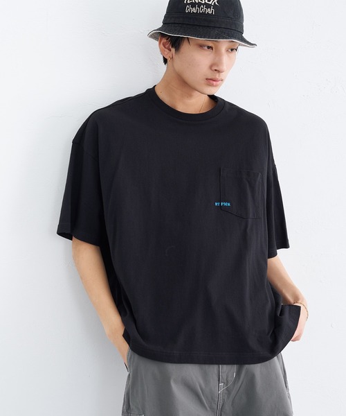 EDWIN（エドウィン）の「EDWIN エドウィン 【WEB限定】EDWIN STEPMARK ワイドボディポケットTシャツ H/S（Tシャツ/カットソー・メンズ・ネイビー系1/ホワイト×ブラック/ホワイト×イエロー/ホワイト×グリーン/ブラック×ブルー/ネイビー/ホワイト×レッド/ブラック×ホワイト/ネイビー系・LARGE/MEDIUM/SMALL）」の6枚目の写真