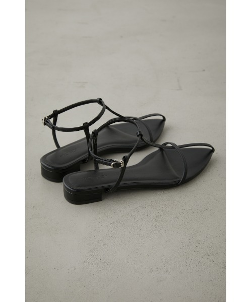 T-STRAP POINTED TOE SANDALS/T-ストラップポインテッドトー