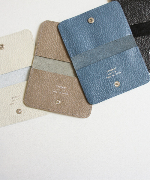 TIDEWAY(タイドウェイ)の「DORA LEATHER CARD CASE(名刺入れ・メンズ・ブラック/ホワイト/ブルー/グレイッシュベージュ・FREE)」の9枚目の写真