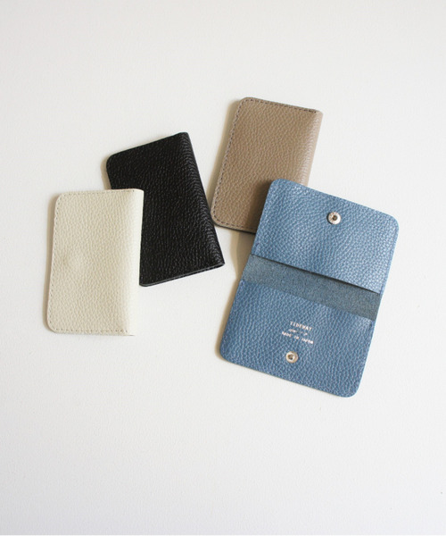 TIDEWAY(タイドウェイ)の「DORA LEATHER CARD CASE(名刺入れ・メンズ・ブラック/ホワイト/ブルー/グレイッシュベージュ・FREE)」の10枚目の写真