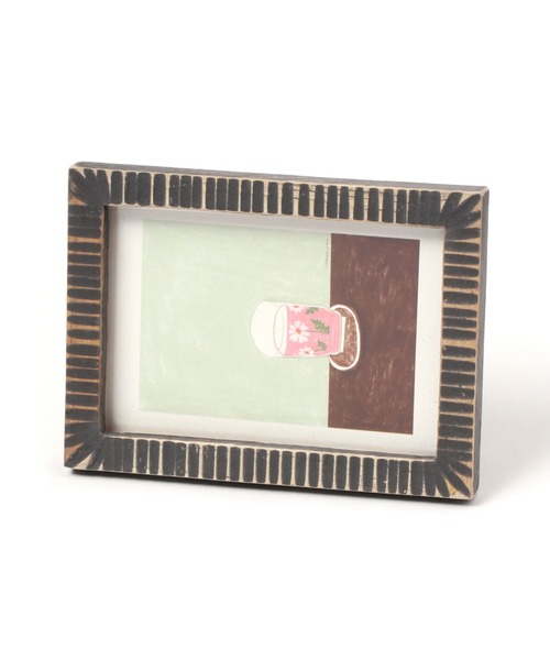 daily CLIP】ウッド削ぎフォトフレーム L（フォトフレーム）｜studio