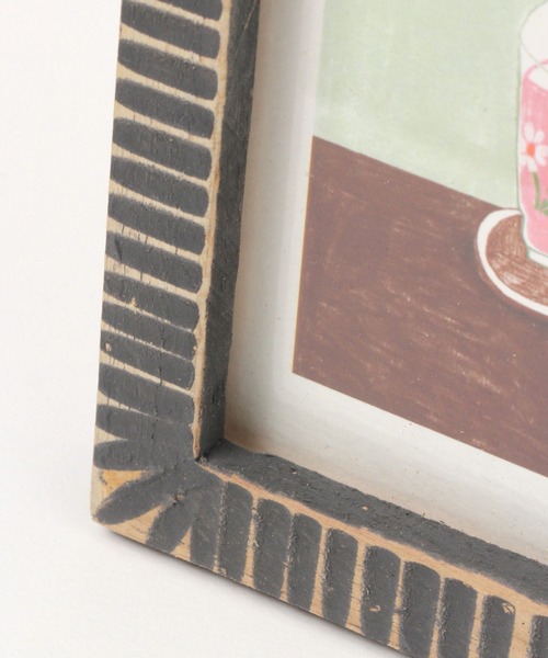 studio CLIP（スタディオクリップ）の「【daily CLIP】ウッド削ぎフォトフレーム L（フォトフレーム・レディース・ホワイト/グレー・FREE）」の3枚目の写真