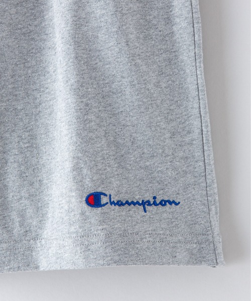 Champion（チャンピオン）の「【CHAMPION/チャンピオン】天竺ショートパンツ 　ＵＳＡコットン100％　ショーツ　サスティナブル　ワンポイントブランドロゴ刺繍（その他パンツ・メンズ・ホワイト/杢グレー/ブラック/ネイビー/ベージュ/チャコールグレー・MEDIUM/LARGE/SMALL/X-LARGE）」の15枚目の写真
