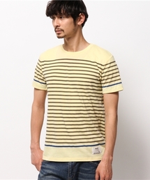 【CIAOPANIC TYPY】アロハ切替マリンボーダーTee