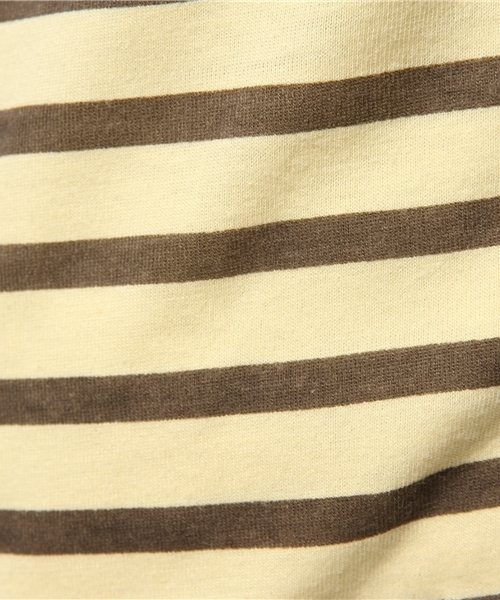 OUTLET(アウトレット)の「【CIAOPANIC TYPY】アロハ切替マリンボーダーTee(Tシャツ/カットソー・メンズ・イエロー・SMALL/MEDIUM)」の4枚目の写真