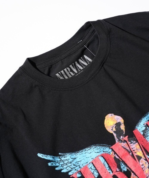 NIRVANA（ニルヴァーナ）の「THRIFTY LOOK/スリフティールック THRIFTY'NIRVANA'TEE（Tシャツ/カットソー・メンズ・ブラック/ホワイト・LARGE/X-LARGE/XX-LARGE/MEDIUM）」の6枚目の写真