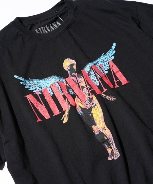 NIRVANA（ニルヴァーナ）の「THRIFTY LOOK/スリフティールック THRIFTY'NIRVANA'TEE（Tシャツ/カットソー・メンズ・ブラック/ホワイト・LARGE/X-LARGE/XX-LARGE/MEDIUM）」の7枚目の写真