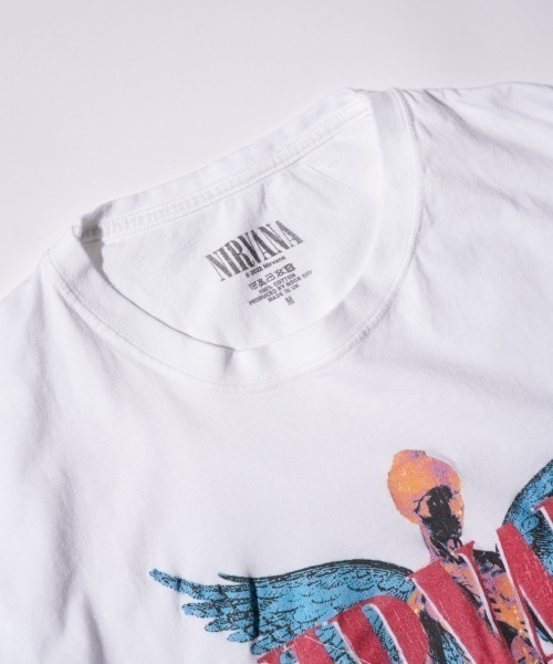 NIRVANA（ニルヴァーナ）の「THRIFTY LOOK/スリフティールック THRIFTY'NIRVANA'TEE（Tシャツ/カットソー・メンズ・ブラック/ホワイト・LARGE/X-LARGE/XX-LARGE/MEDIUM）」の11枚目の写真