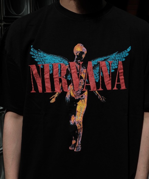 NIRVANA（ニルヴァーナ）の「THRIFTY LOOK/スリフティールック THRIFTY'NIRVANA'TEE（Tシャツ/カットソー・メンズ・ブラック/ホワイト・LARGE/X-LARGE/XX-LARGE/MEDIUM）」の14枚目の写真