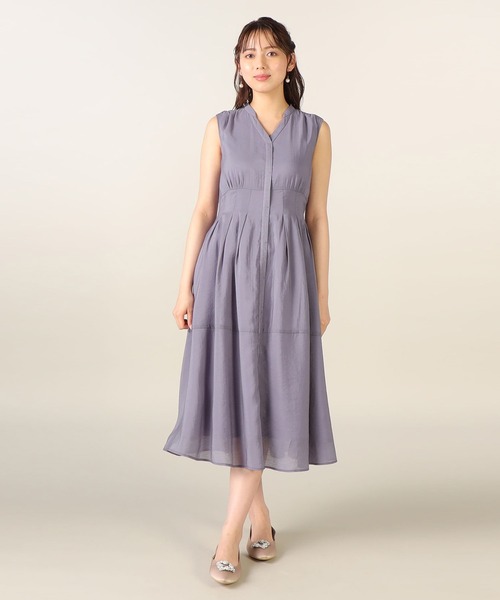 LAISSE PASSE(レッセパッセ)の「タックシャツワンピース(シャツワンピース・レディース・ラベンダー/グレイッシュブルー/イエロー・SMALL/MEDIUM)」の16枚目の写真