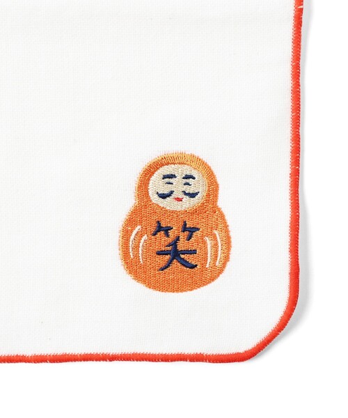 BEAMS JAPAN(ビームス ジャパン)の「ニューレトロ / 別注 縁起物 刺しゅう ハンドタオル(ハンカチ/ハンドタオル・レディース・オフホワイト/レッド/ネイビー・ONE SIZE)」の11枚目の写真