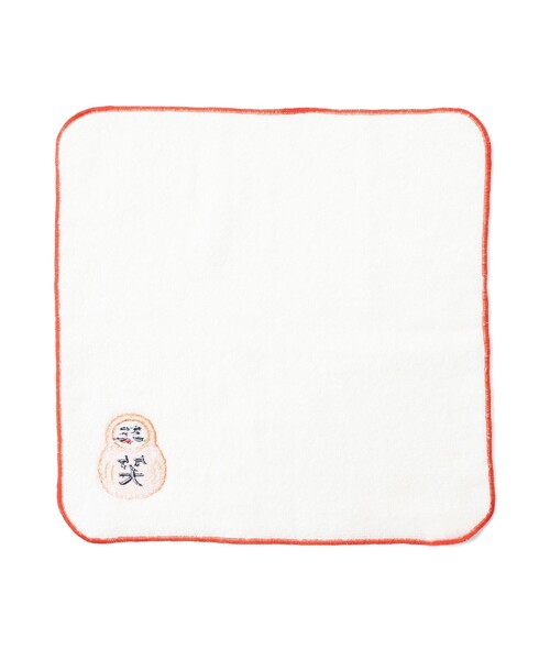 BEAMS JAPAN(ビームス ジャパン)の「ニューレトロ / 別注 縁起物 刺しゅう ハンドタオル(ハンカチ/ハンドタオル・レディース・オフホワイト/レッド/ネイビー・ONE SIZE)」の15枚目の写真