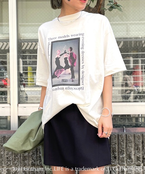 Omekashi(オメカシ)の「【GOOD ROCK SPEED 】LIFE maison Tシャツ B(Tシャツ/カットソー・レディース・アイボリー・FREE)」の4枚目の写真