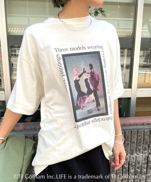 Omekashi(オメカシ)の「【GOOD ROCK SPEED 】LIFE maison Tシャツ B(Tシャツ/カットソー・レディース・アイボリー・FREE)」の2枚目の写真