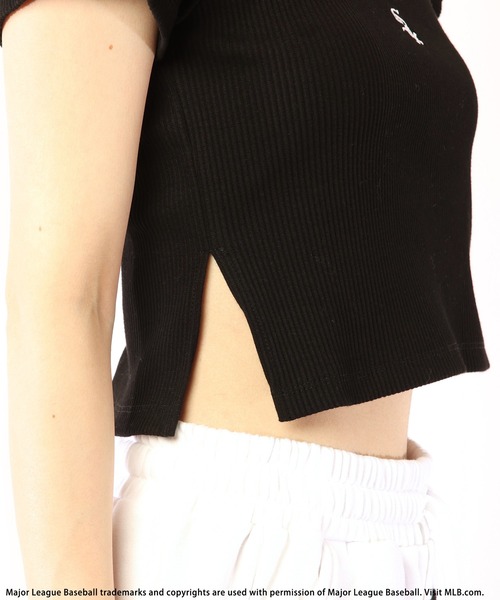 BACK TO THE FIELD(バック トゥー ザ フィールド)の「【MLB】ワンポイントロゴリブちびTシャツ(Tシャツ/カットソー・レディース・レッド/ブラック/グレー/ホワイト・FREE)」の15枚目の写真