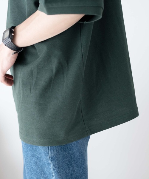 PENNEYS(ぺニーズ)の「∴WEGO/【WEB限定】Penneys別注BIGポロシャツ(ポロシャツ・メンズ・ネイビー/ホワイト/ダークグリーン・MEDIUM/LARGE)」の5枚目の写真