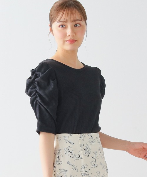 tシャツ パワショルカットソー レディース Honeys（ハニーズ）の「パワショルトップス（Tシャツ/カットソー