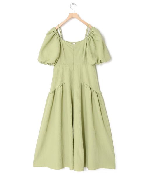 Alley by w closet（アリーバイダブルクローゼット）の「【Alley】袖ボリュームプリンセスワンピース（ワンピース・レディース・ライム/イエロー・FREE）」の20枚目の写真