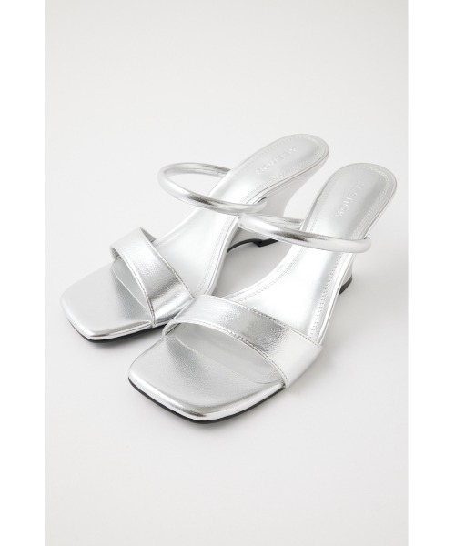MOUSSY（マウジー）の「WEDGE SOLE サンダル（サンダル・レディース・ブラック/シルバー・MEDIUM/LARGE/SMALL）」の5枚目の写真