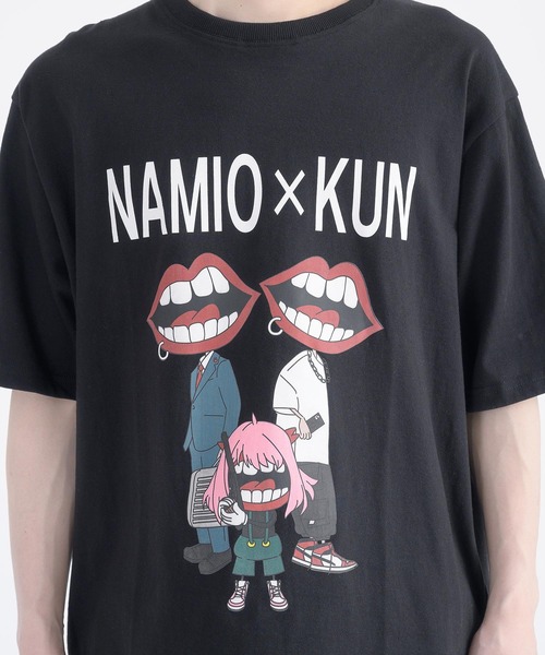 RE730(アールイーセブンサーティー)の「RE730 なみおくんが3人プリント半袖Tシャツ(Tシャツ/カットソー・メンズ・ブラック/オフホワイト・MEDIUM/LARGE/X-LARGE)」の15枚目の写真