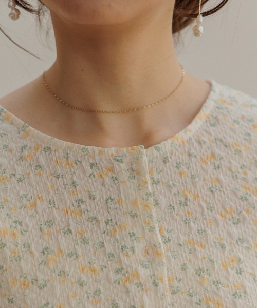 flower(フラワー)の「フローラルバンピーブラウス(シャツ/ブラウス・レディース・イエロー/ブルー・FREE)」の15枚目の写真