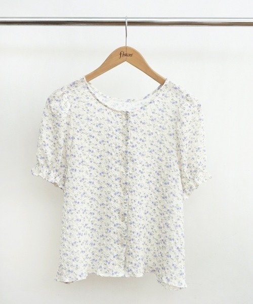 flower(フラワー)の「フローラルバンピーブラウス(シャツ/ブラウス・レディース・イエロー/ブルー・FREE)」の20枚目の写真