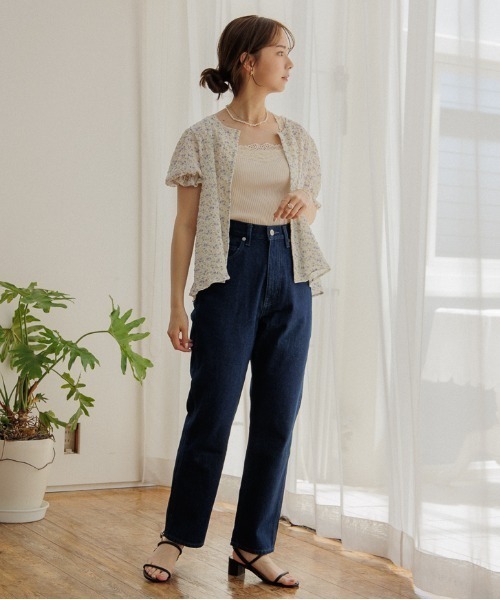 flower(フラワー)の「フローラルバンピーブラウス(シャツ/ブラウス・レディース・イエロー/ブルー・FREE)」の13枚目の写真