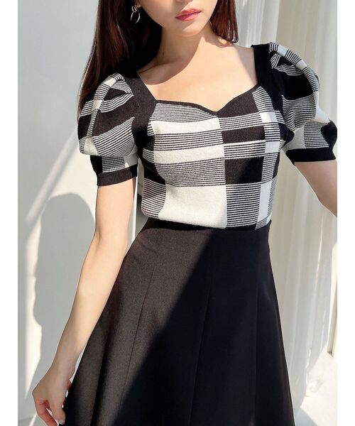 RESEXXY(リゼクシー)の「ハートネックラグランニット(ニット/セーター・レディース・ブルー/その他1/その他2・FREE)」の2枚目の写真