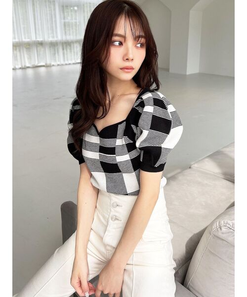 RESEXXY(リゼクシー)の「ハートネックラグランニット(ニット/セーター・レディース・ブルー/その他1/その他2・FREE)」の14枚目の写真