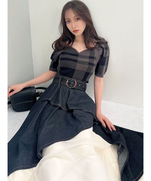 RESEXXY(リゼクシー)の「ハートネックラグランニット(ニット/セーター・レディース・ブルー/その他1/その他2・FREE)」の15枚目の写真