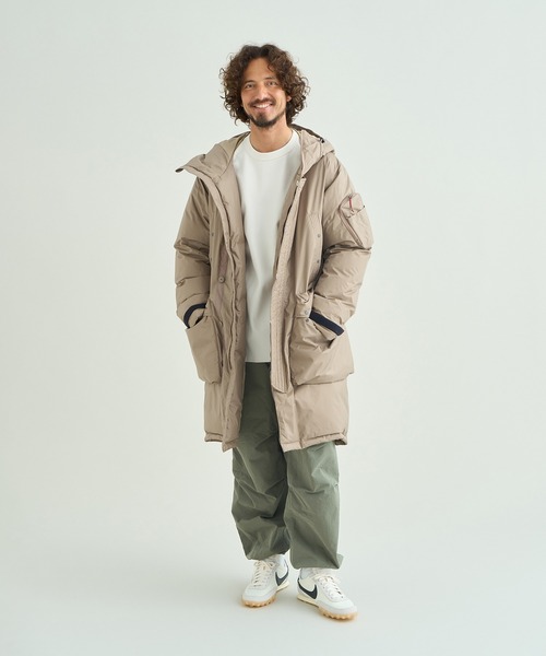 NANGA(ナンガ)の「AURORA TEX DOWN FIELD HALF COAT/オーロラテックス ダウンフィールドハーフコート(ダウンジャケット/コート・メンズ・ブラック/グレー系その他/ベージュ・L/M/S/XL)」の17枚目の写真