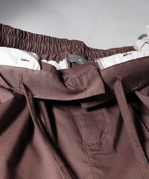 MinoriTY（マイノリティ）の「【MinoriTY】夏素材TRPUテーラードジレセットアップ ノースリーブベスト+ワイドパンツ スラックス メンズ 夏服【2点セット】（セットアップ・メンズ・モカ/サックスブルー/ベージュ・L/M）」の4枚目の写真