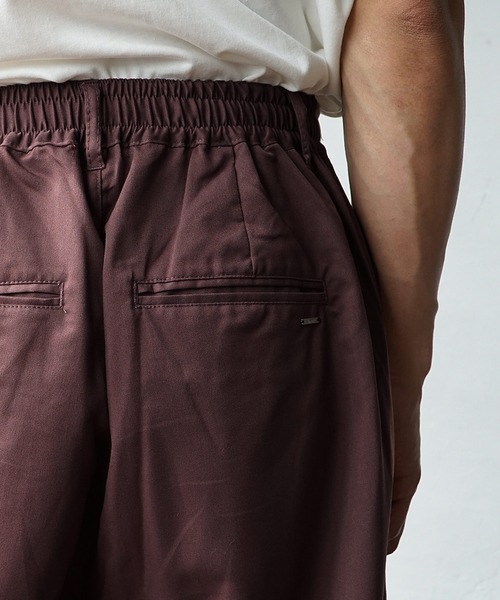 MinoriTY（マイノリティ）の「【MinoriTY】夏素材TRPUテーラードジレセットアップ ノースリーブベスト+ワイドパンツ スラックス メンズ 夏服【2点セット】（セットアップ・メンズ・モカ/サックスブルー/ベージュ・L/M）」の7枚目の写真