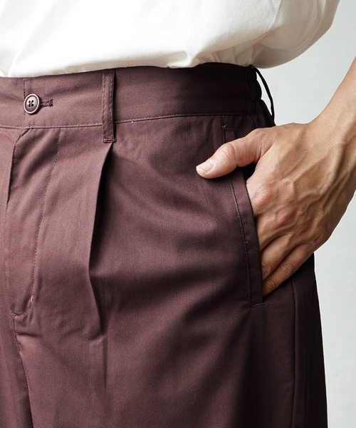 MinoriTY（マイノリティ）の「【MinoriTY】夏素材TRPUテーラードジレセットアップ ノースリーブベスト+ワイドパンツ スラックス メンズ 夏服【2点セット】（セットアップ・メンズ・モカ/サックスブルー/ベージュ・L/M）」の8枚目の写真