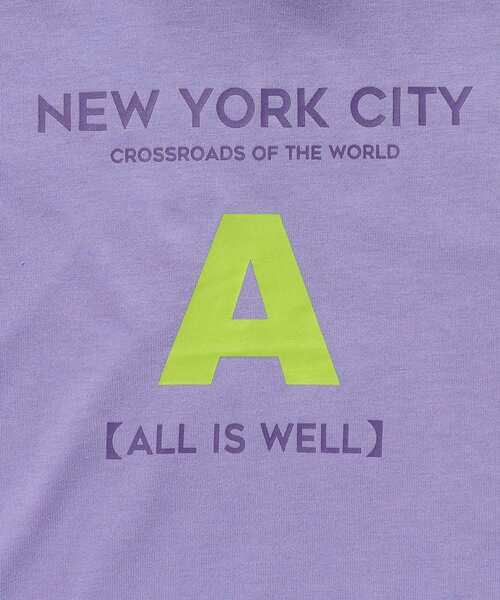 SHOO・LA・RUE（シューラルー）の「◆【110-140cm/接触冷感】五分袖BIGプリントTシャツ（Tシャツ/カットソー・キッズ・ブラック/黄緑系/パープル系4/アイボリー・11/12/13/14）」の10枚目の写真