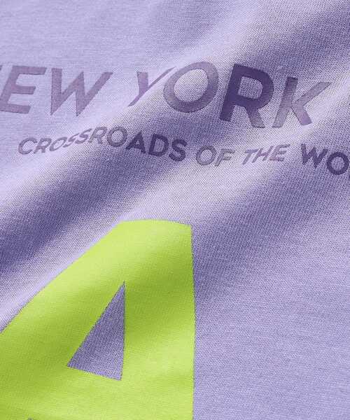 SHOO・LA・RUE（シューラルー）の「◆【110-140cm/接触冷感】五分袖BIGプリントTシャツ（Tシャツ/カットソー・キッズ・ブラック/黄緑系/パープル系4/アイボリー・11/12/13/14）」の11枚目の写真