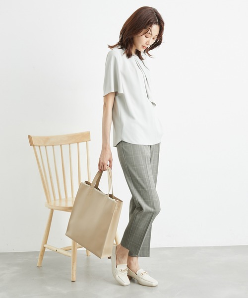 ROPE' PICNIC(ロペピクニック)の「チェックテーパードパンツ/リンクコーデ(その他パンツ・レディース・グレー・40/38/36)」の5枚目の写真