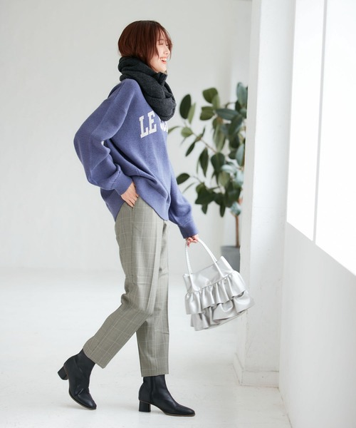 ROPE' PICNIC(ロペピクニック)の「チェックテーパードパンツ/リンクコーデ(その他パンツ・レディース・グレー・40/38/36)」の21枚目の写真