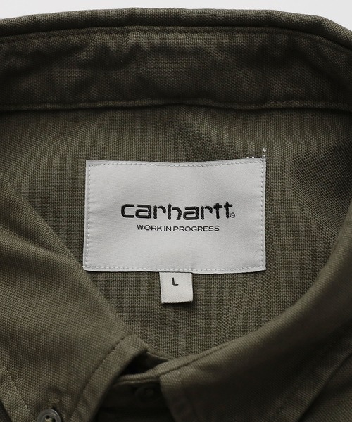 Carhartt WIP（カーハートダブリューアイピー）の「Carhartt WIP/カーハートダブリューアイピー CARHARTT WIP L/S BOLTON SHIRT STORM シャツ ガーメントダイ加工（シャツ/ブラウス・メンズ・カーキ/ブルー・S/M/L）」の10枚目の写真