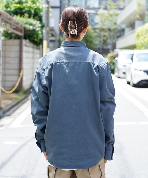 Carhartt WIP（カーハートダブリューアイピー）の「Carhartt WIP/カーハートダブリューアイピー CARHARTT WIP L/S BOLTON SHIRT STORM シャツ ガーメントダイ加工（シャツ/ブラウス・メンズ・カーキ/ブルー・S/M/L）」の5枚目の写真