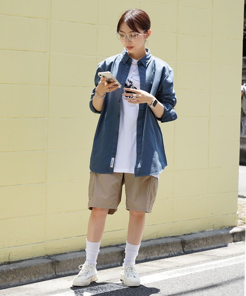 Carhartt WIP（カーハートダブリューアイピー）の「Carhartt WIP/カーハートダブリューアイピー CARHARTT WIP L/S BOLTON SHIRT STORM シャツ ガーメントダイ加工（シャツ/ブラウス・メンズ・カーキ/ブルー・S/M/L）」の7枚目の写真